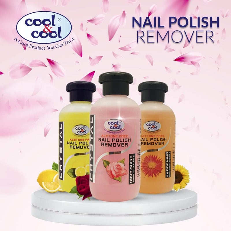Cool & Cool Acetone Free Nail Polish Remover with Rose & Vitamin E - 100ml - Image 4